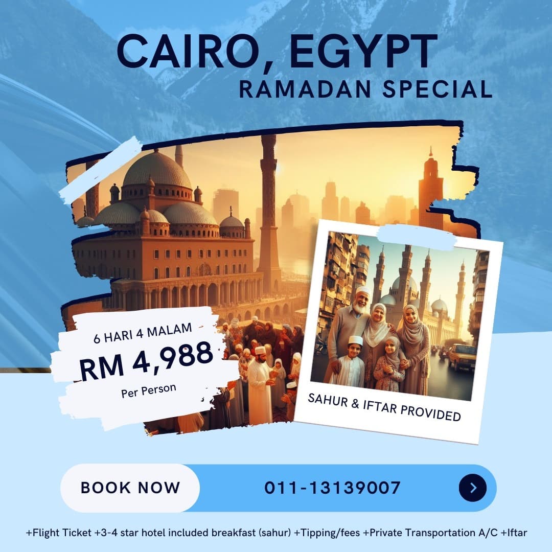 Group Series: CAIRO + FAYOUM (7 DAYS 5 NIGHTS)